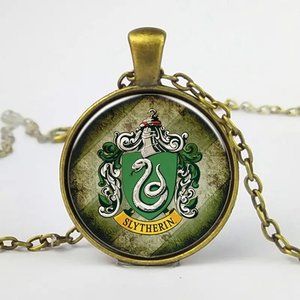 Harry Potter Slytherin Chain Pendant Necklace Gift Gold